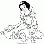 Snow White animaux domestiques