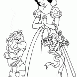 Blanche Neige et le nain grincheux