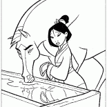 Mulan et poney fidèles