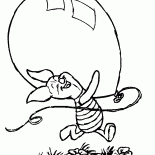 Porcinet et un ballon