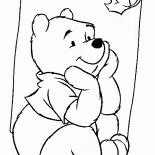 Winnie et feuille