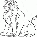 Simba et Nala marche