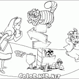 Alice est à la recherche pour la route