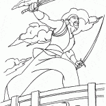 Sinbad et couteaux à lame