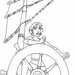 Marina à la barre