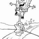 SpongeBob cascadeur