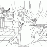 Cendrillon et le prince danse