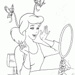 Cendrillon en face du miroir