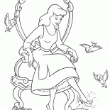 Cendrillon et une pantoufle de verre