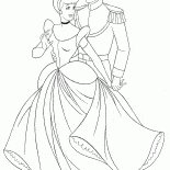 Cendrillon et le prince au bal