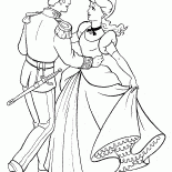 Cendrillon et le prince à la danse