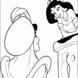 Aladdin et Jasmine se rencontrent