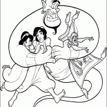 Ginny, Aladdin et Jasmine