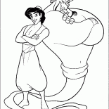 Aladdin et magique Genie