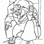 Belle marche avec un monstre