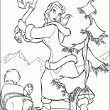 Belle trouvé un arbre de Noël