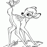 Bambi et le papillon