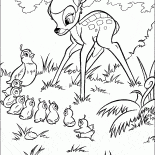 Bambi et oiseaux