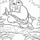 Chouette profondément dans la pensée