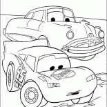 Conversation entre Doc et McQueen