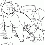 Kenai et Koda profondément dans la pensée