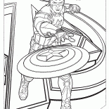 Captain America en action