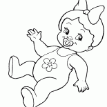 Poupée avec la sucette