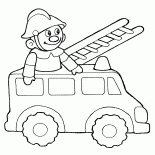 Toy camion de pompiers