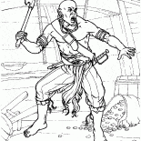 Pirate avec une hache