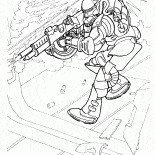Le soldat du futur en action