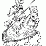 Chevalier sur un tournoi