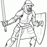 Chevalier dans larmure légère