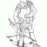 Guerrier avec une arbalète