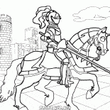Armé chevalier équestre