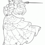 Barbie et lépée