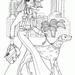 Fille dans la ville