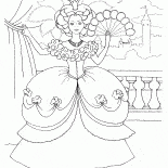 Princesse sur le balcon