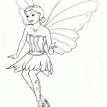 Fée papillon en vol
