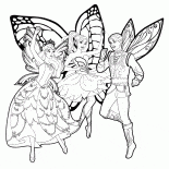 Papillons de fées se amusent