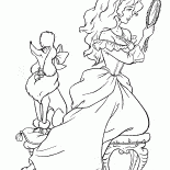 Princesse avec un pendentif