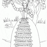 Princesse dans le jardin