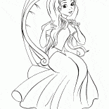 Princesse se brosser les cheveux