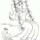 Princesse sur une balançoire