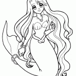 La Petite Sirène dans une bonne humeur