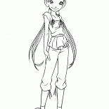 Hay Lin dans la robe de la ville