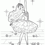 Danseuse de ballet sur scène
