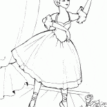 Ballerina et la scène
