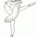 Danseuse à colorier Danseuse à colorier