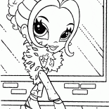 Fille avec un foulard