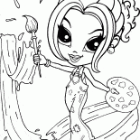Fille artiste